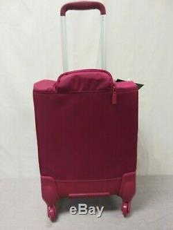 Lipault Original Plume Spinner 55/20 Luggage Carry-On Rolling Bag Amaranth Red