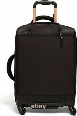 Lipault Plume Avenue Spinner 55/20 Luggage 22 Carry-On Rolling Bag Black Rose G