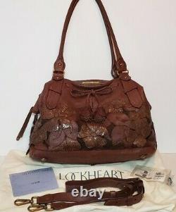 Lockheart Rattle And Roll Michelle Floral Applique Convertible Handbag Tote$895