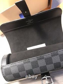 Louis Vuitton Graphite Damier 3 Watch Case Roll Sold Out Rare Patek Rolex AP