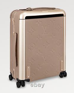 Louis Vuitton Horizon 55 Beige Empreinte Trolly Cabin Rolling Luggage Travel Bag