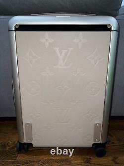 Louis Vuitton Horizon 55 Beige Empreinte Trolly Cabin Rolling Luggage Travel Bag