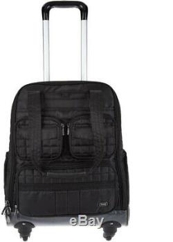 Lug Puddle Jumper Wheelie 2 Quilted Rolling Bag Suitcase Luggage NEW Black
