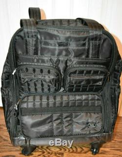 Lug Puddle Jumper Wheelie 2 Quilted Rolling Bag Suitcase Luggage NEW Black