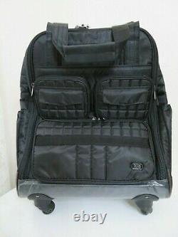 Lug Puddle Jumper Wheelie 2 Travel Rolling Bag Suitcase Luggage Black $225