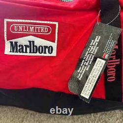 MARLBORO Large Vintage Rolling Wheels Duffle Gear Red Black Bag DS New With tags