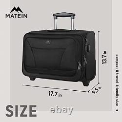 MATEIN Rolling Laptop Bag 17 inch Wheeled Briefcase for Men Women Waterproof