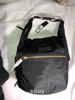Marc Jacobs Black Army Hobo Roll Up Bag Nwt