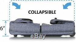 Mavii Rolling Duffel Bag Costume Rack Collapsible Lightweight Solid Grey 28 inch