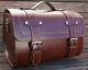 Medium Leather Top Case Roll Bag Vespa Primavera LXV GTS GTV 946 Vintage Brown