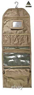 Mens Army Combat Military Hanging Wash Shave Toilet Travel Bag Kit Roll Multicam