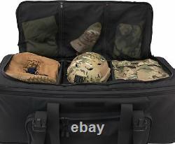 Mercury Tactical Expandable Rolling Deployment Bag, Black, TAA, MRCT9939-BK