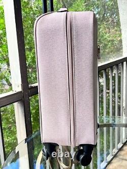 Michael Kors Lady Women Rolling Travel Trolley Suitcase + Lg Weekender Bag Pink