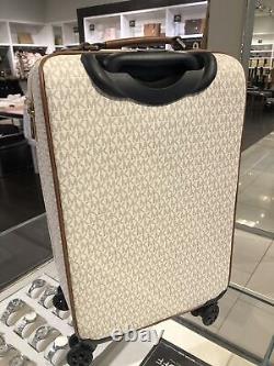 Michael Kors Logo Rolling Travel Trolley Suitcase Carry On Bag+2 BAGS VAR