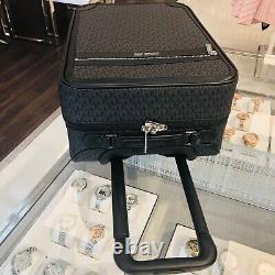 Michael Kors Logo Rolling Travel Trolley Suitcase Carry On Bag Black