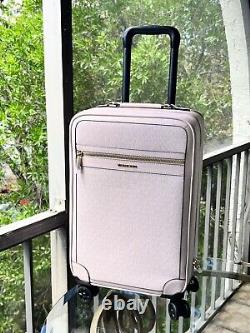 Michael Kors Logo Rolling Travel Trolley Suitcase Carry On Bag Powder Blush Pink