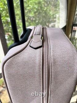 Michael Kors Logo Rolling Travel Trolley Suitcase Carry On Bag Powder Blush Pink