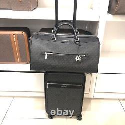 Michael Kors Logo Rolling Travel Trolley Suitcase Carry On Bag Vacation Trip MK