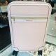 Michael Kors Logo Rolling Travel Trolley Suitcase Carry On Vacation Bag Pink MK