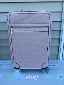 Michael Kors Travel SM Trolley Rolling Suitcase Carry On Bag -DK PowderBlush
