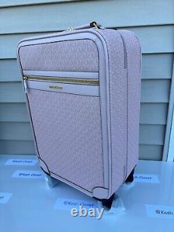 Michael Kors Travel SM Trolley Rolling Suitcase Carry On Bag -DK PowderBlush