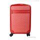 Michael Kors Travel Small Red Signature Trolley Rolling Suitcase Carry On Bag