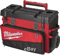 Milwaukee 24 in. Hardtop Rolling Wheels Storage Tool Bag Jobsite Ballistic