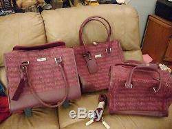 NEW 3 PIECE LUGGAGE Mary Kay Consultant Rolling Luggage WITH LOCK PLUS 2 BAGS