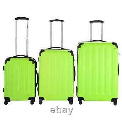 NEW 3 Pieces Set Hard Sides Luggage Travel Carry on Bag Trolley Spinner Suitcase