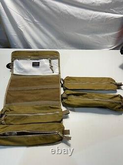 NEW! C. C. Filson Co. Tin Cloth Tool Roll Up Carry Pockets Dark Tan Cordura 2nd
