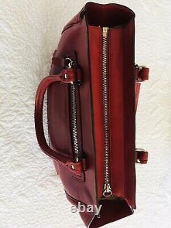 NEW Coach Legacy Candace Carryall Leather (19890) BlacK Cherry (Dark Red)