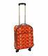 NEW! Orla Kiely Roller 21 Spinner Luggage Rolling Bag Orange Stem