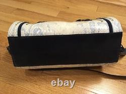NWT Brahmin Claire Sky Berwick Leather Roll Barrel Bag w Studs & Tassels $355