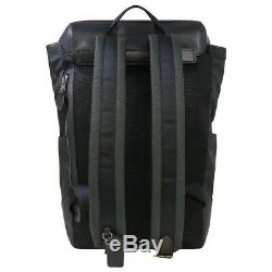 NWT COACH Mens Terrain Roll Top Backpack Laptop Buckle Black Antique F50503