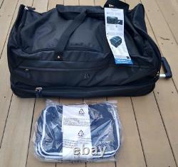 NWT Travelpro Roadtrip 30 Drop-Bottom Rolling Duffel with 30-Inch, Ash Black 7.5