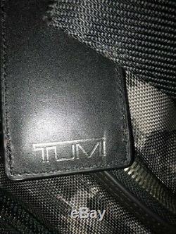 NWT Tumi Men's Alpha Bravo London Roll-Top Backpack Black-Gray Camo Rare