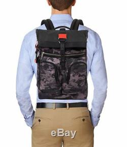 NWT Tumi Men's Alpha Bravo London Roll-Top Backpack, Charcoal Restoration