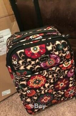 NWT Vera Bradley SUZANI 22 inch Rolling Carry On Bag Luggage Suitcase