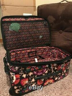 NWT Vera Bradley SUZANI Luggage Set 22 Rolling Carryon & Roll Along Work Bag
