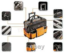 Neo Tools Technicians Heavy Duty Wheeled Rolling Trolley Tool Bag 84-302