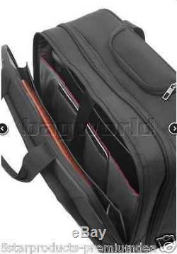 New Samsonite Guardit 17.3 Laptop Tablet Rolling Tote Black Wheel Bag Ipad Pack