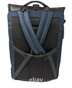 New Tumi Alpha Bravo London Roll-Top Backpack Navy Blue Nylon 232388NVY