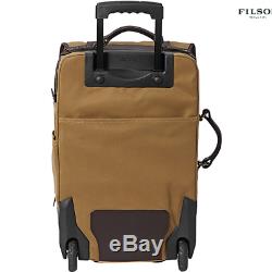 New in Box Filson Rugged Twill Rolling Carry-On MED Bag Suitcase 22 TAN $625