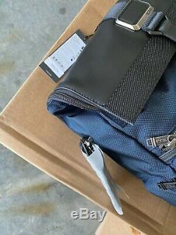New in Box TUMI Backpack Alpha Bravo London Roll Top Navy Blue