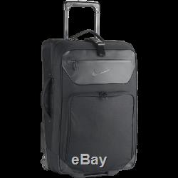 Nike Luggage Roller Suitcase Black Travel Bag Wheel Rolling Sport Baggage New