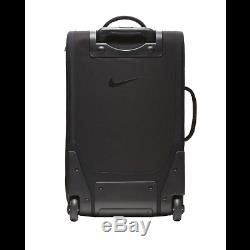 Nike Luggage Roller Suitcase Black Travel Bag Wheel Rolling Sport Baggage New