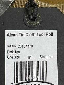 Nwt Filson Alcan Tin Cloth Tool Roll Dark Tan 1st Quality Not Second