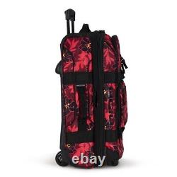 Ogio Layover Wheeled Rolling Suitcase/Luggage/Carry-On Red Flower Party New