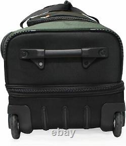 Olive Pathfinder Gear 22 Large Drop Bottom Rolling Wheeled Duffel Bag $320