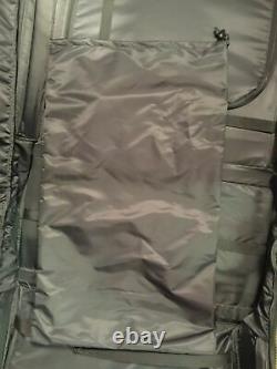 Orvis Battenkill Super Magnum Roll Case Leather Canvas Green Garment Bag Luggage